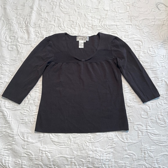 Vintage 3/4 sleeve stretchy top - Picture 2 of 5